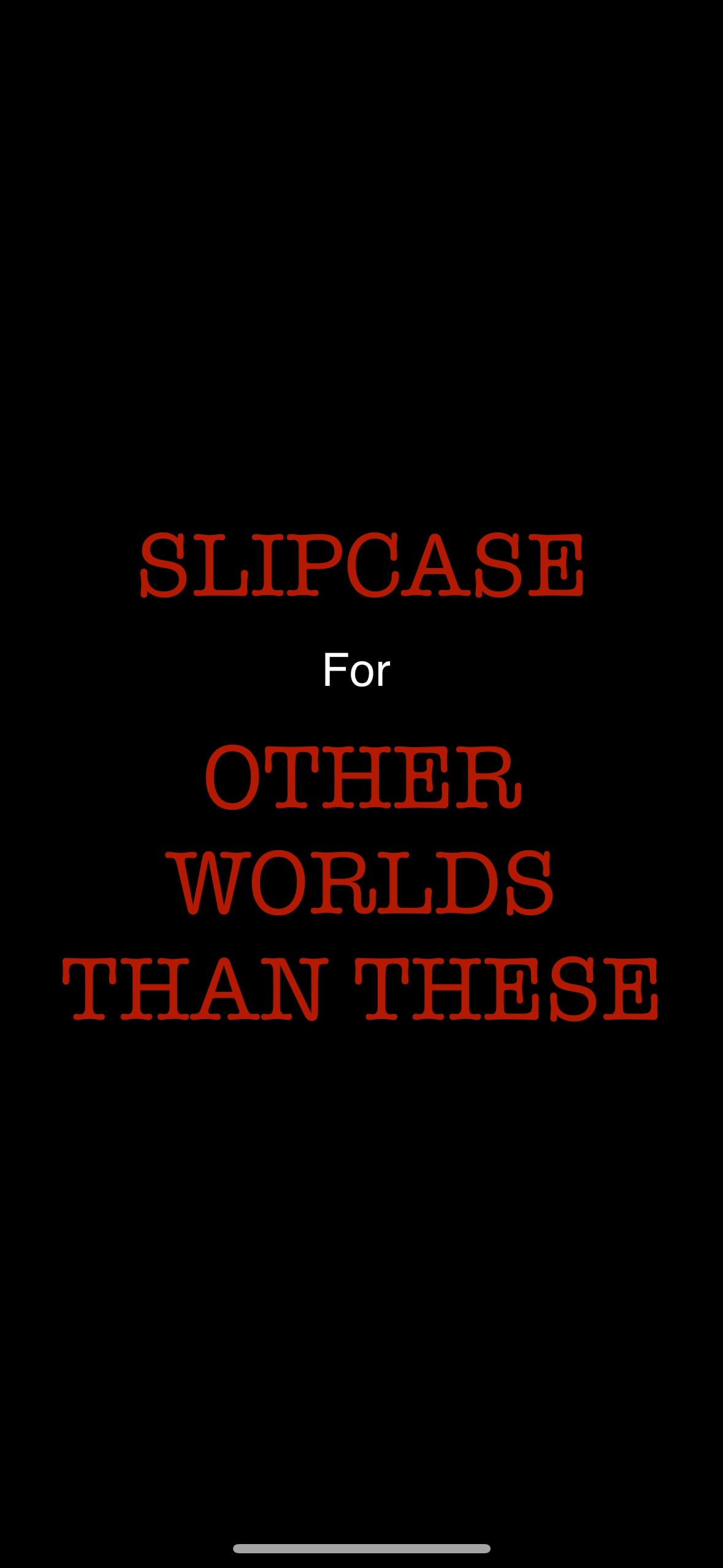 Slipcase for Other Worlds than These